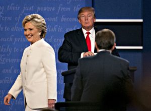 Candidates Hillary Clinton And Donald Trump Hold Third Presidential Debate At The University Of Nevada