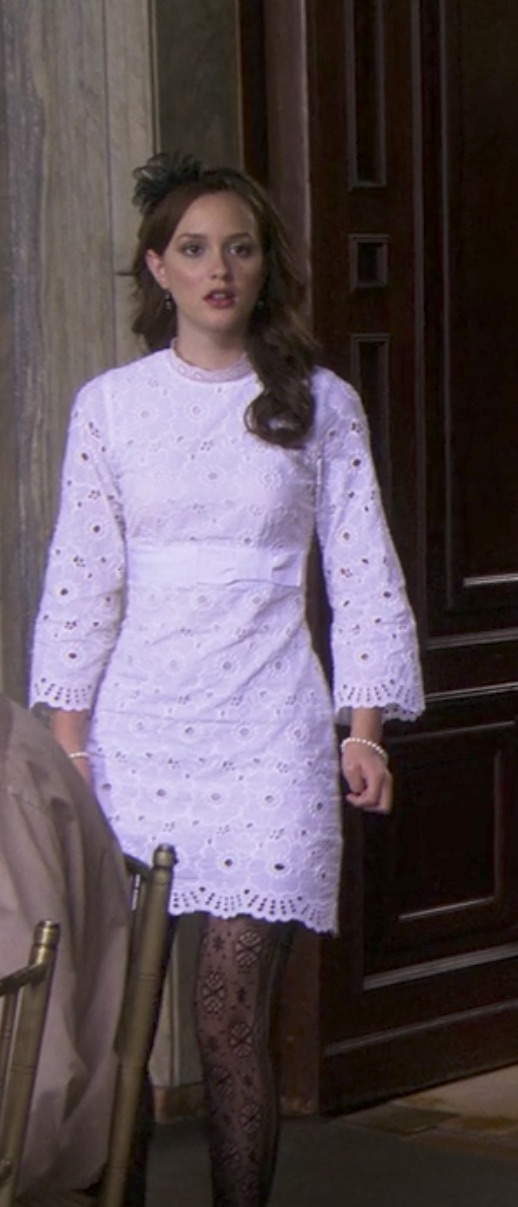 Blair waldorf sale white lace dress