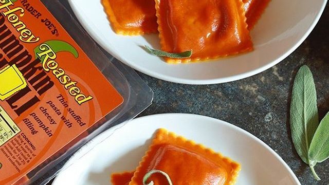 Trader Joe's pumpkin ravioli