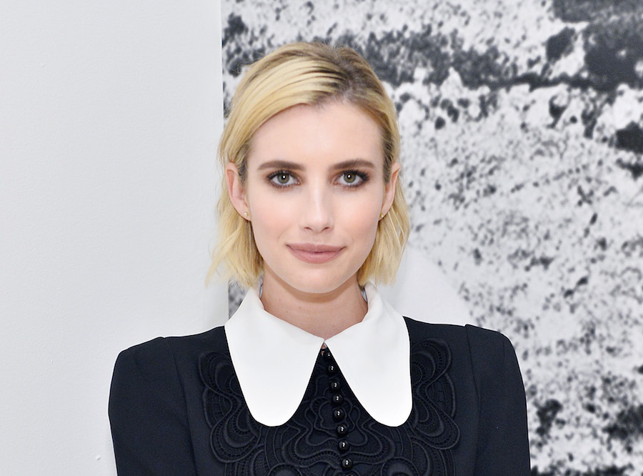 Of course Emma Roberts can pull off ruffle underwear and a