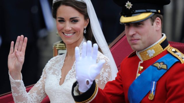 Image of Kate Middleton and Prince William's wedding