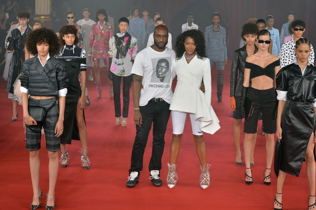 Naomi Campbell Closes The Runway At Off-White's Spring 2018 Show - Naomi  Campbell Princess Diana Off-White Paris Fashion Week