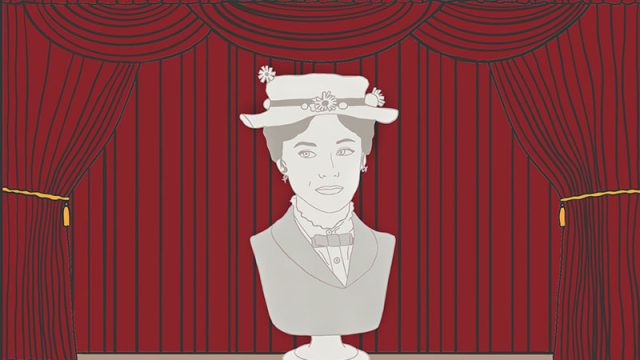 A bust of Julie Andrews.