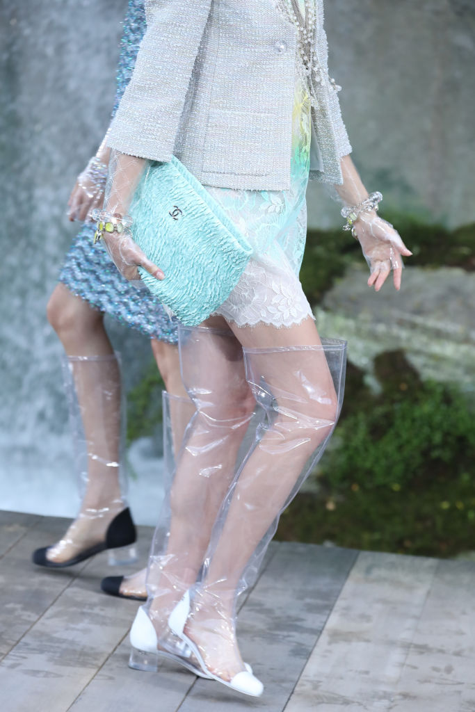 The internet is freaking out over Chanel's clear plastic rain