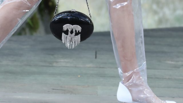 Chanel plastic rain boots