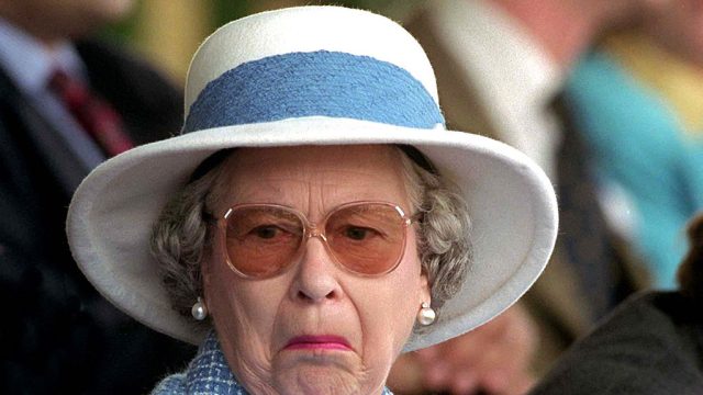 Picture of Queen Elizabeth Not Amused