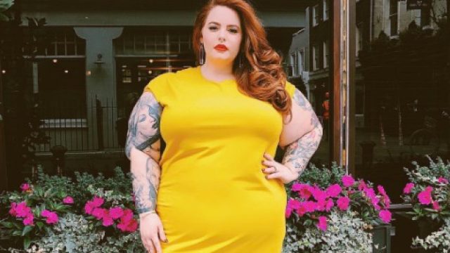 Picture of Tess Holliday Yellow Dress