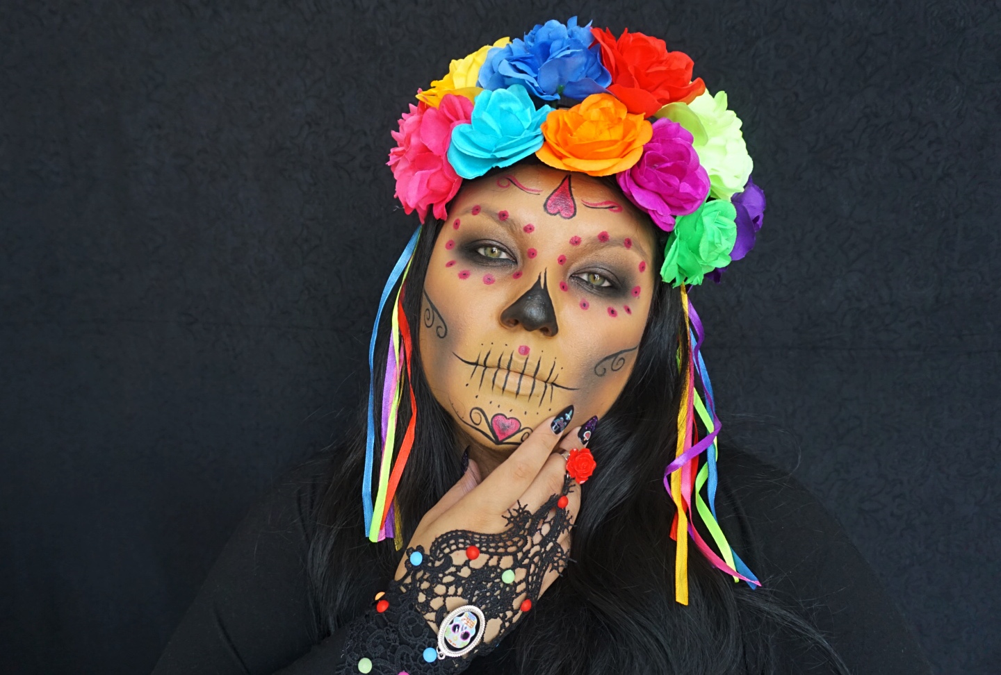 Reina Rebelde's Dia de los Muertos nail decals will transform your ...