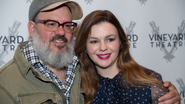 NEW YORK, NY - MAY 21: David Cross (L) and Actress Amber Tamblyn attend 'Can You Forgive Her?' Opening Night at the Vineyard Theatre on May 21, 2017 in New York City. (Photo by Mark Sagliocco/Getty Images)