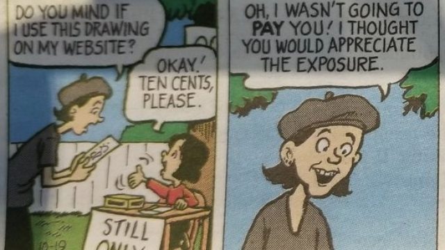 A comic strip about being a freelance creative.
