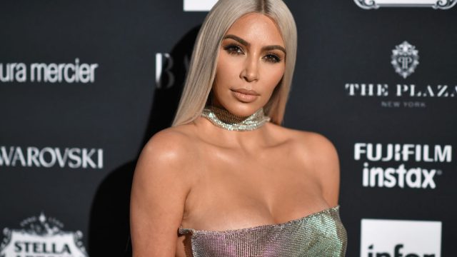 Picture of Kim Kardashian Silver Dress