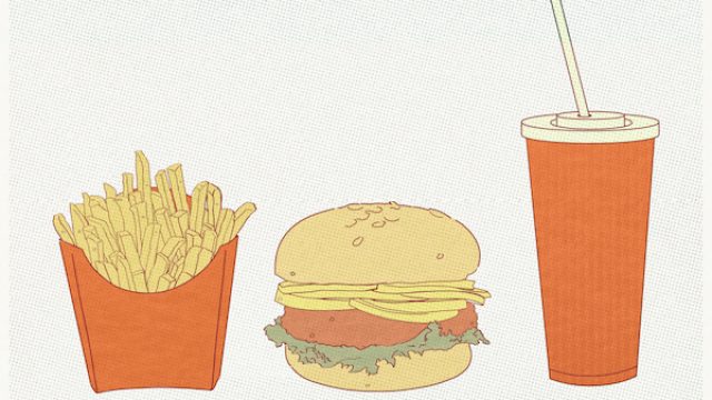 fast food illustration
