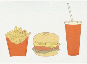 fast food illustration
