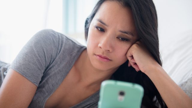 woman on phone