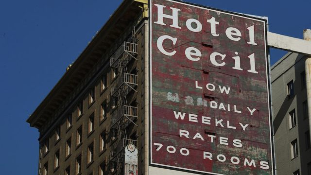 The exterior of Hotel Cecil