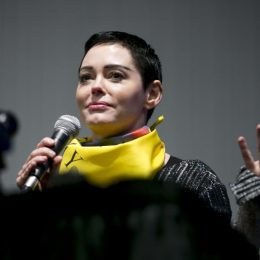 Actress Rose McGowan speaks during a workshop at the Women's Convention in Detroit, Michigan, U.S., on Friday, Oct. 27, 2017. The Women's Convention will bring together first time activists and movement leaders, rising political stars that reflect our nation's changing demographics, and thousands of women for a weekend of workshops, strategy sessions, and inspiring forums. Photographer: Anthony Lanzilote/Bloomberg via Getty Images