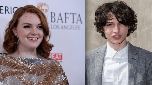 Shannon Purser and Finn Wolfhard