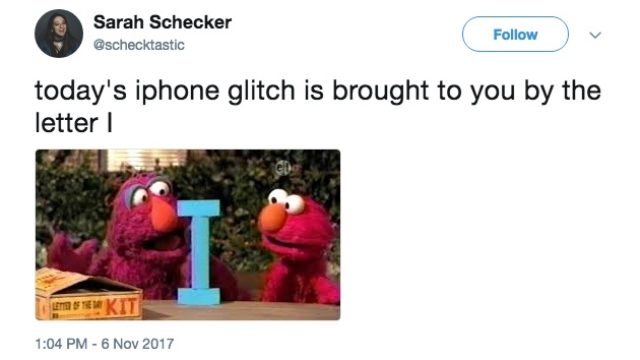iPhone glitch texts