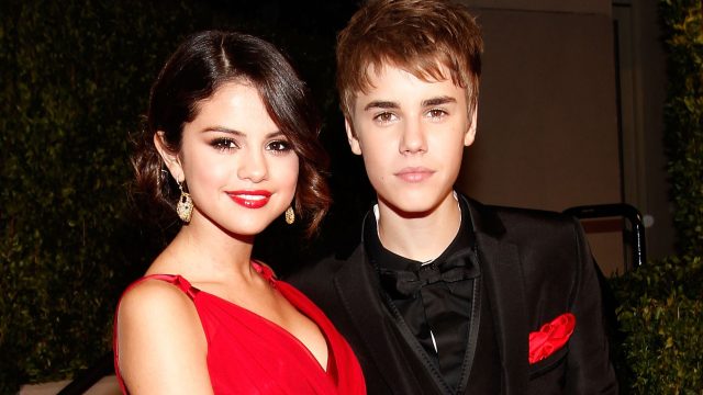 Picture of Selena Gomez Justin Bieber Red Dress