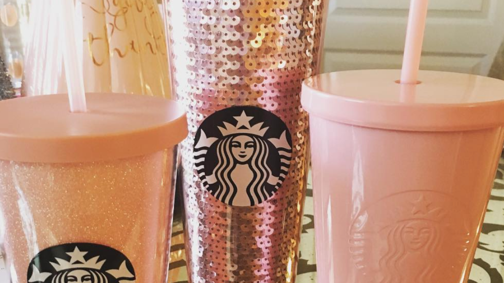 PSA Starbucks now has a rose gold collection of tumblers and