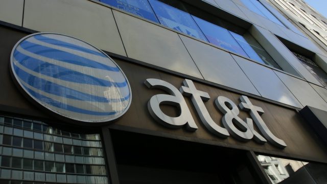 AT&T unveiled a mega-deal for Time Warner that would transform the telecom giant into a media-entertainment powerhouse positioned for a sector facing major technology changes. The stock-and-cash deal is valued at $108.7 billion including debt, and gives a value of $84.5 billion to Time Warner -- a major name in the sector that includes the Warner Bros. studios in Hollywood and an array of TV assets such as HBO and CNN. / AFP / KENA BETANCUR (Photo credit should read KENA BETANCUR/AFP/Getty Images)