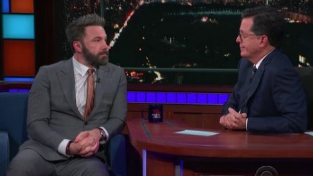Colbert and Affleck