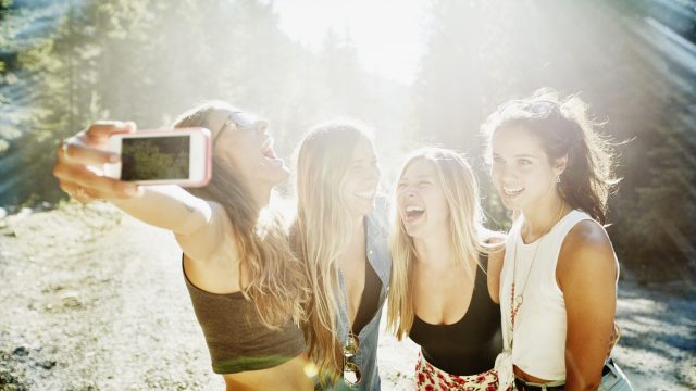 Picture of Friends Taking a Selfie