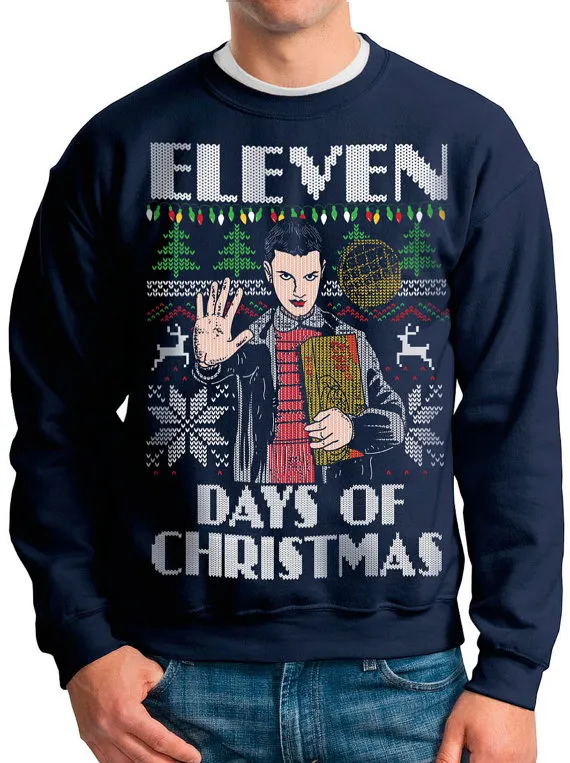 Stranger Things Netflix Official Merchandise Ugly Christmas Sweater Adult  XL