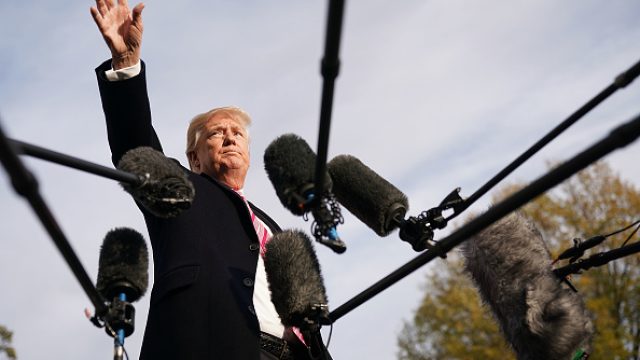 President Donald Trump supports Roy Moore in the Alabama Senate race.
