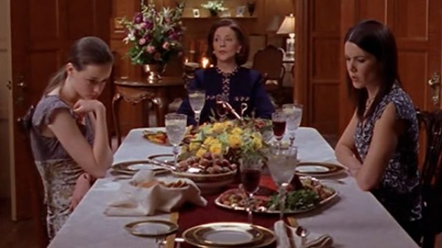 Gilmore Girls dinner scene