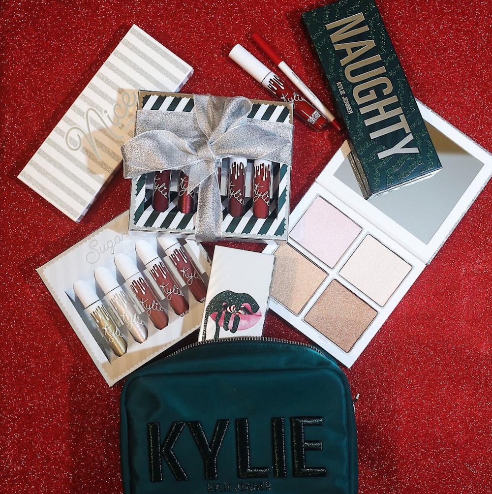 Kylie cosmetics holiday deals collection 2017 no peeking