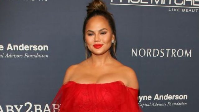 Picture of Chrissy Teigen Red Dress