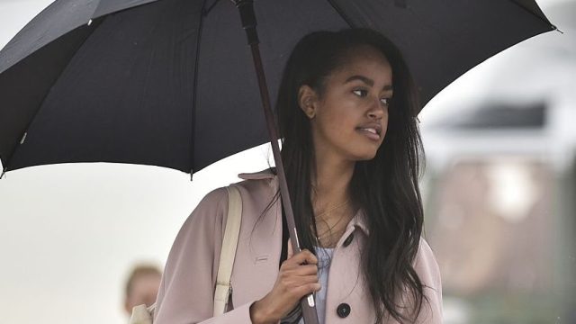 Picture of Malia Obama Trenchcoat