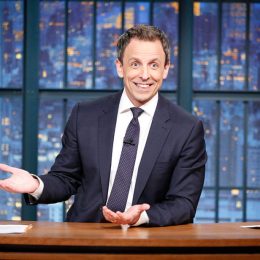 Picture of Seth Meyers Hosting Late Night