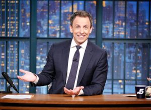 Picture of Seth Meyers Hosting Late Night