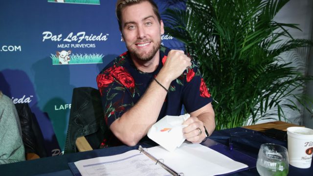 Judge Lance Bass attends the Food Network & Cooking Channel New York City Wine & Food Festival Presented By Coca-Cola - Blue Moon Burger Bash