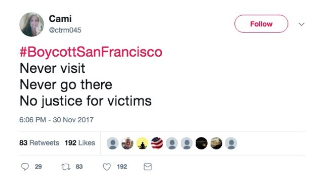 San Francisco tweet