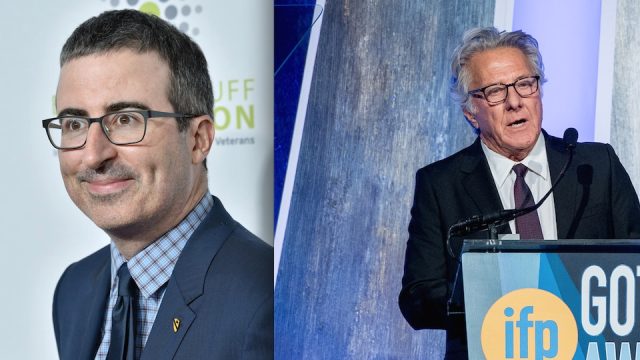 Dustin Hoffman and John Oliver
