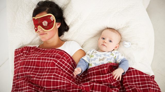 Sleeping mom