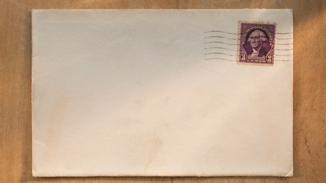 stamped envelope