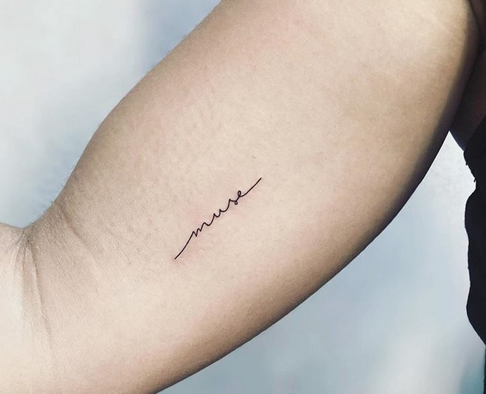 single line tattoos