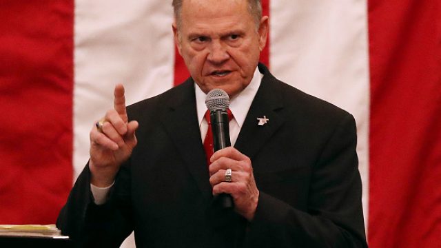 Roy Moore faces Doug Jones in the Alabama Senate race on December 12th