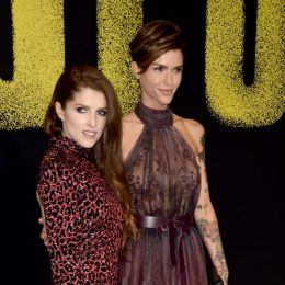 Anna Kendrick and Ruby Rose attend the premiere of Universal Pictures' "Pitch Perfect 3" at Dolby Theatre on December 12, 2017 in Hollywood, California.