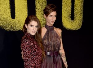 Anna Kendrick and Ruby Rose attend the premiere of Universal Pictures' "Pitch Perfect 3" at Dolby Theatre on December 12, 2017 in Hollywood, California.