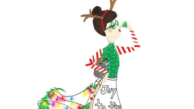 Christmas cookie mermaid