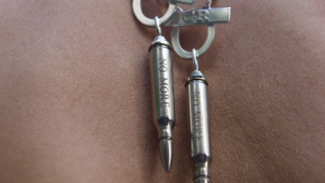 Image of Gina Raphaela's bullet jewelry