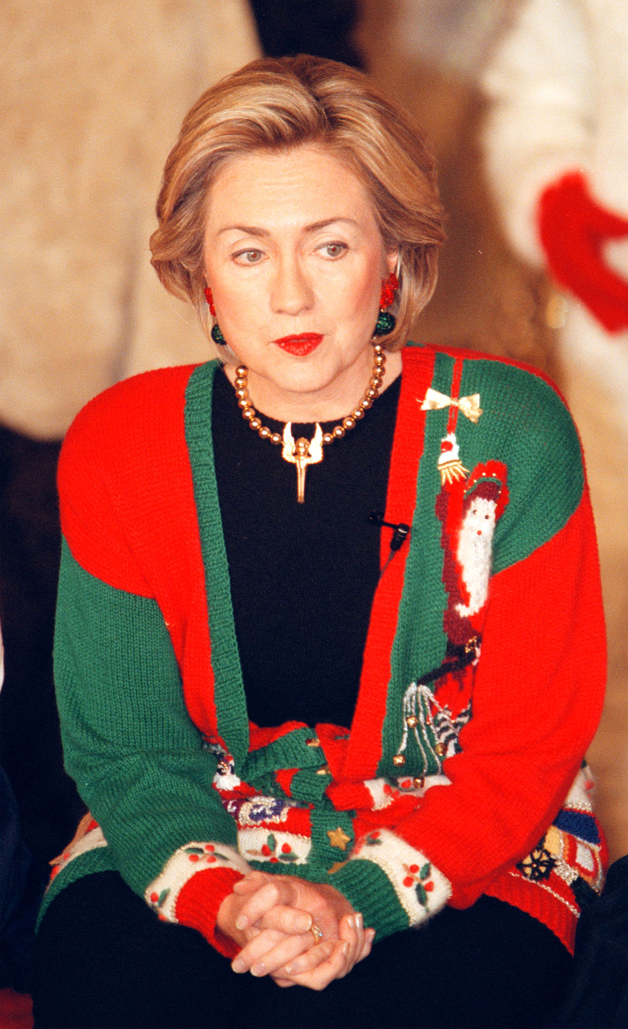 Hillary clinton hotsell christmas sweaters