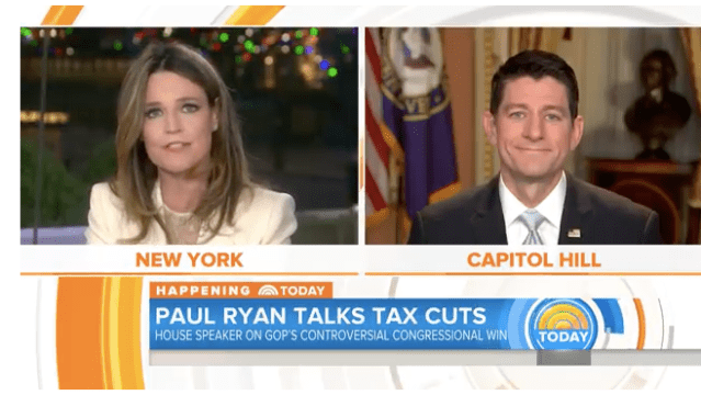 Savannah Guthrie interviews Paul Ryan on "The Today Show"