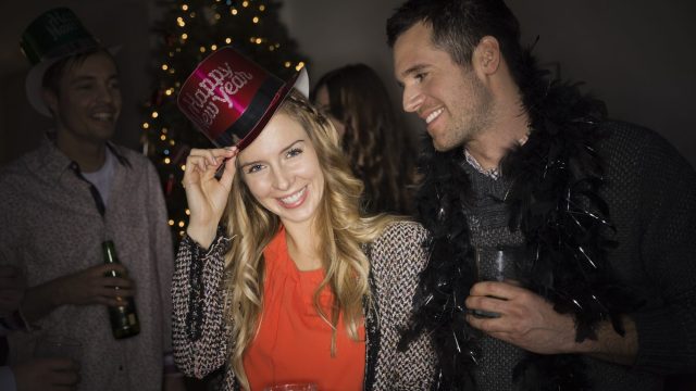 Image of couple celebrating New Year's Eve