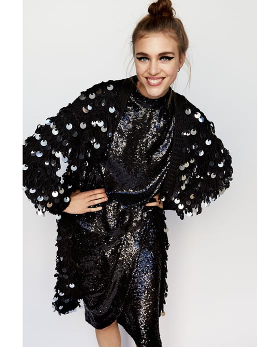 Zara hotsell sequin coat